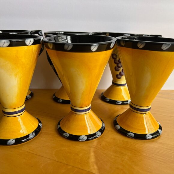 Carrie Olsen Garrand Design Bacchus Feastware Set of 6 Mugs Coffee/Tea Ceramic - Picture 5 of 7